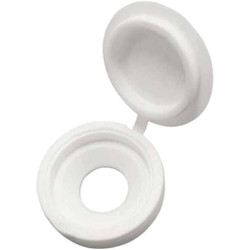 Cache vis plastique blanc