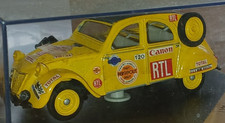 Vitesse 1/43 voiture L120 Citroen 2cv Paris-Persepolis Yellow rallye raid boîte