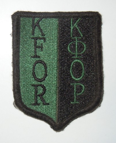 Insigne tissu patch - insigne, kfor