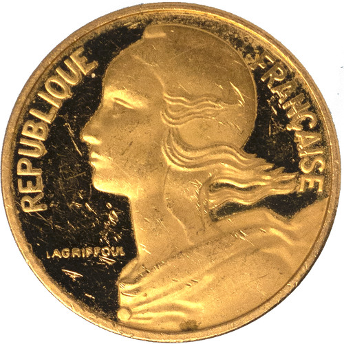 Pièce monnaie piéfort or - de,