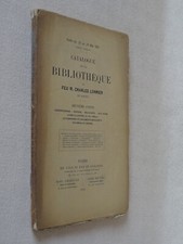 BIBLIOTHEQUE DE M. Charles LORMIER de ROUEN 2 ème PARTIE CATALOGUE DE VENTE 1902