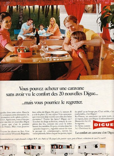 Publicité ancienne caravanes