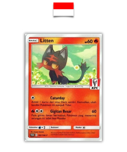 Pokémon card litten - card, –