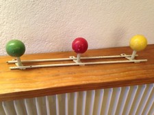  patère 3 boules multicolores  des années 50's  portemanteaux  vintage