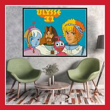 REPRO TOILE AFFICHE POSTER PHOTO MANGA FIGURINE ULYSSE 31 NONO ROBOT ODYSSÉE 33T