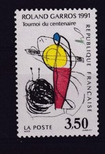 France année 1991 Roland Garros Tournoi du Centenaire Tennis N° 2699** réf11496