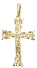 Pendentif Femme Croix Or