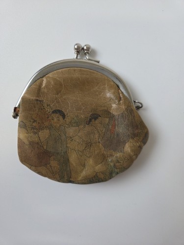 Ancien porte monnaie cuir - porte-monnaie,