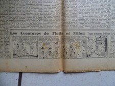 TINTIN / JOURNAL  LE SOIR  NUM 229 / 30 SEP  1941 /TINTIN  CRABE AUX PINCES D OR