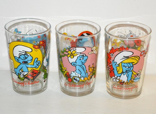 Lot anciens verres à - 3,
