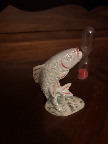Ancien sablier poisson - ancien,