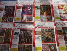 lot de 8 revues magic patch (n41- n48) le patchwork complet avec cahier central