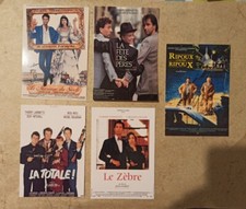 5 carte postale cinema Thierry Lhermitte La Totale Ripoux Le Zèbre Le mariage 