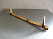 Ancien pied de roi de cordonnier-compas de cordonnier-bois début XXe mesure