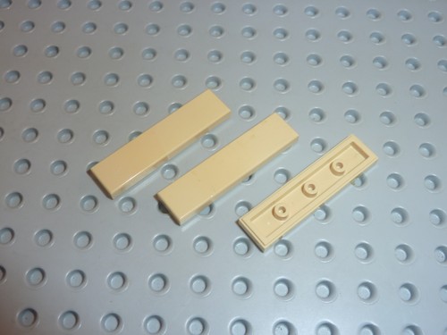 Plaques lisses lego tile - 3x,