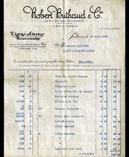 POITIERS (86) TISSUS , BLANCS & SOIERIES "Robert BUTHAUD" Facture en 1934