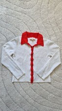 Cardigan sézane blanc rouge - blanc,