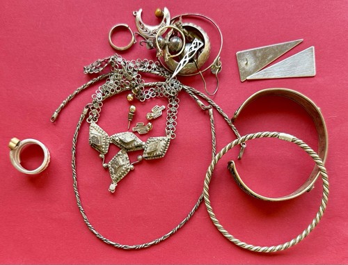 Lot bijoux argent massif - argent,