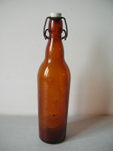 Ancienne bouteille brasserie - bouteille,