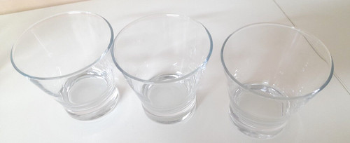 Lot verres évasés sur - 3,