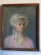 Tableau dessin pastel portrait