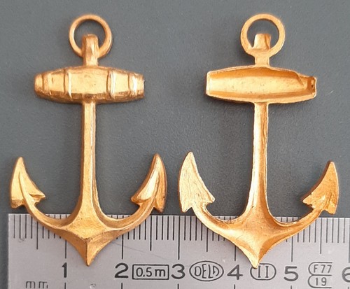 Ancien insigne ancre coloniale - insigne,