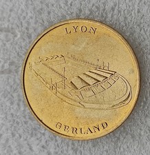 MEDAILLE SOUVENIR MONNAIE PARIS : STADE GERLAND LYON 1998 COUPE MONDE