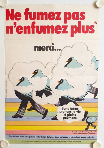 Affiche anti tabac fumez - affiche,