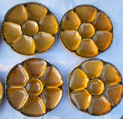 Assiettes huitres gien - , gien"