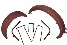 BSA B31 B33 A10 A7 Ventouse Modèle Avant Arrière Boue Set Avec Stay Métal Brut