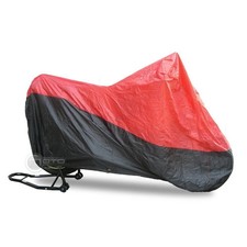 Housse protection moto - XL - Couleur : Noir et rouge