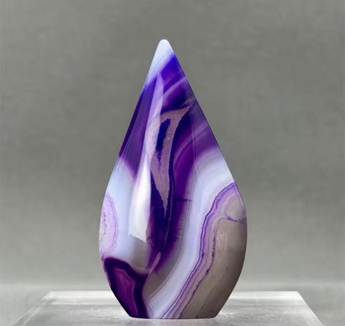 Agate violette naturelle - agate,