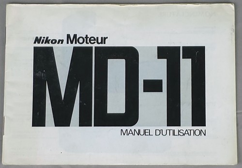 Nikon manuel - nikon, md-11