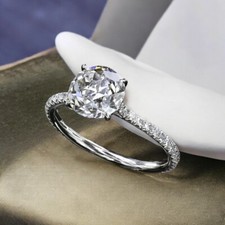 Bague diamant 2 carats pour or