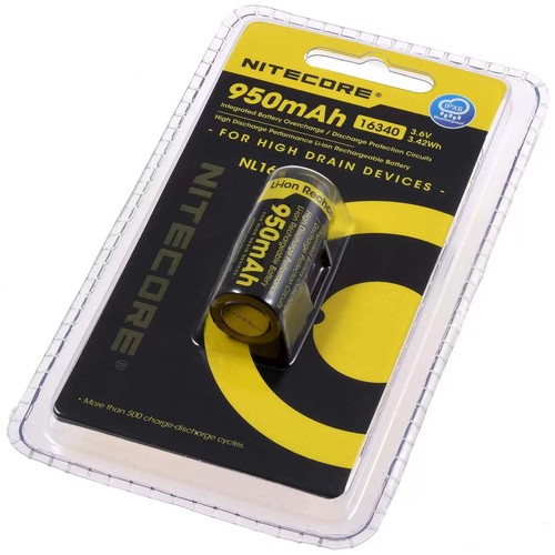 Nitecore 16340 nl169 950mah - 16340,