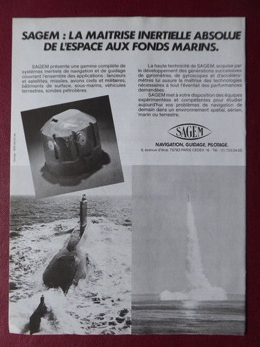 1986 pub sagem - sagem, systeme