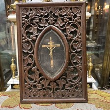 ancien ex voto XIXe religieux