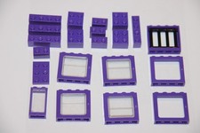 LOT LEGO HARRY POTTER TRAIN FENETRE BRIQUE VIOLET