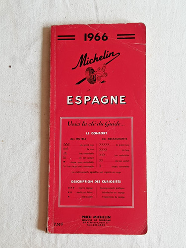Guide michelin rouge - michelin, 1966