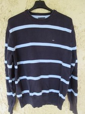 Pull EDEN PARK bleu marine ciel coton taille L