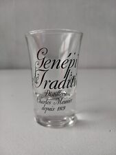 2 Verres Shot Génépi Tradition /  Objet Publicitaire Bistrot 
