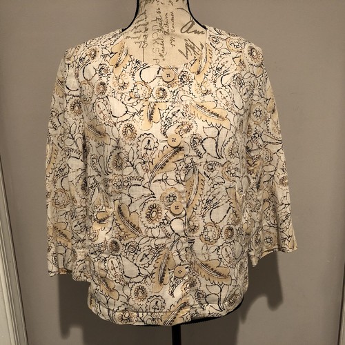 Jill linen blend floral - j,
