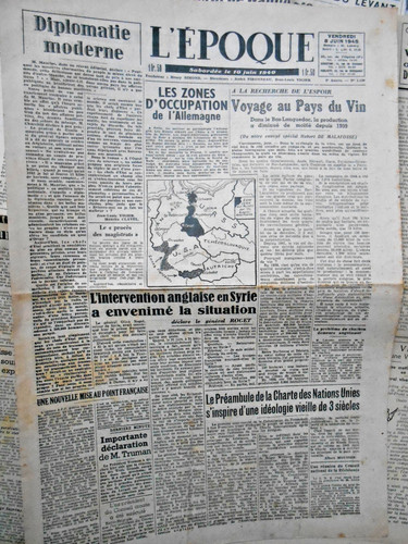 Journal ancien époque 8 - l'époque,