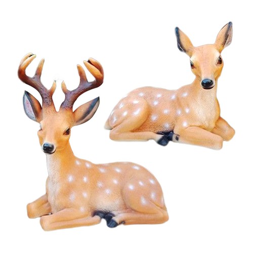Pièces sculpture cerf en - de,