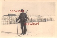 Soldat Allemand Avec Raquettes De Neige Hiver 41/42 Front Est