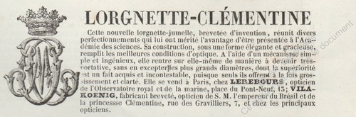 Jumelles lorgnette clémentine - jumelles,