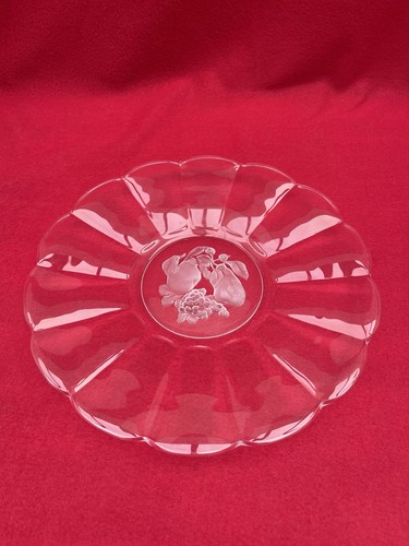 Plat coupe fruits - coupe, cristal