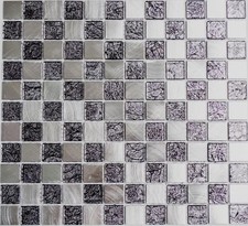 Mosaïque aluminium verre