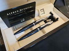 Parure Stylo Bille & Porte Mines Dunhill Noir pailleté  ULTRA RARE (DUPONT
