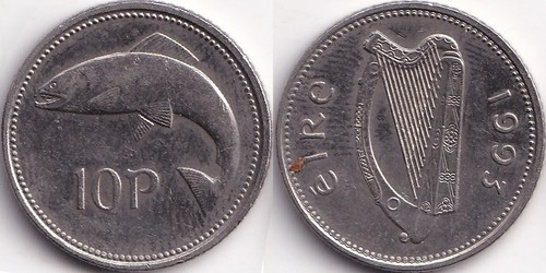 Pence 1993 irlande eire - 10,